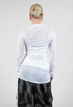 Xenia Design Tops^Ruched Aspi Top in White