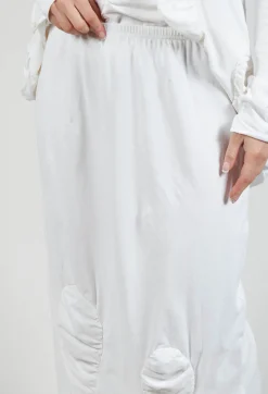 Rundholz Dip Skirts^Ruched Skirt in Starwhite