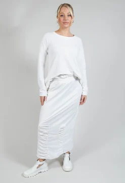 Rundholz Dip Skirts^Ruched Skirt in Starwhite