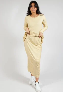 Rundholz Dip Skirts^Ruched Skirt in Wax Cloud