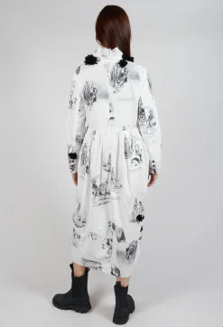 Aleksandr Manamis Dresses^Ruffle Neck Dress in The Hunter