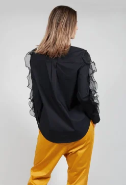 Marble u0026 Co. Shirts & Blouses^Ruffle Sleeved Shirt in Koshi