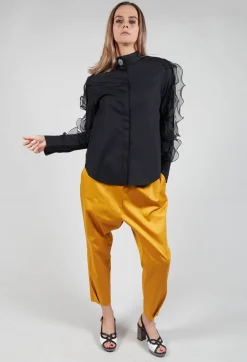 Marble u0026 Co. Shirts & Blouses^Ruffle Sleeved Shirt in Koshi