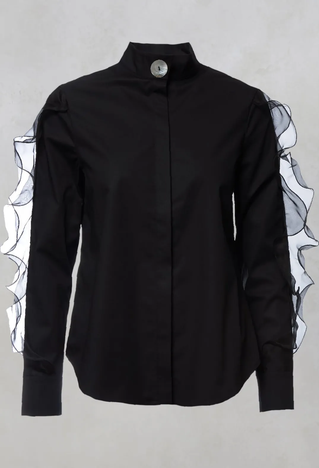Marble u0026 Co. Shirts & Blouses^Ruffle Sleeved Shirt in Koshi
