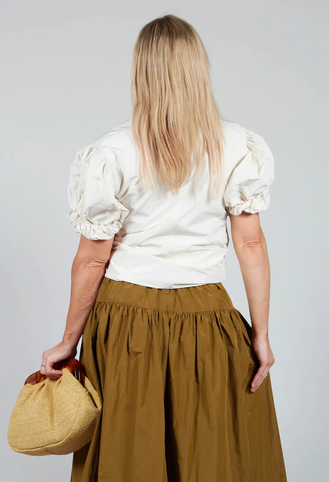 Les Filles d'Ailleurs Tops^Ruffle Wrap Jacket in Ecru