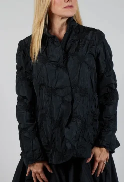 Hindahl u0026 Skudelny Jackets^Ruffled Taffeta Jacket in Black