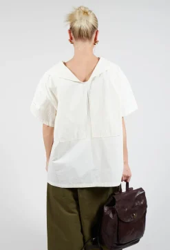SOH Shirts & Blouses^Sailor Collar Blouse in Off White