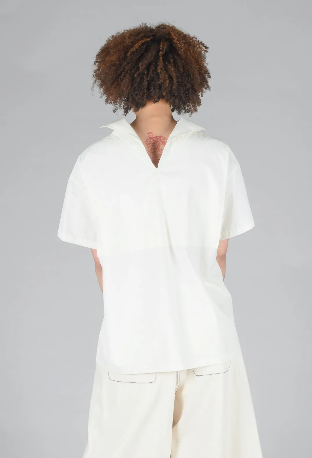 SOH Shirts & Blouses^Sailor Collar Blouse in Off White