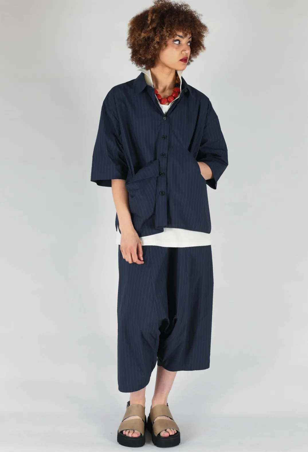 SOH Shirts & Blouses^Sailor Collar Blouse in Off White