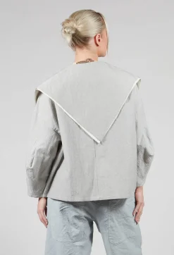 SOH Jackets^Sailor Collar Jacket in Light Grey