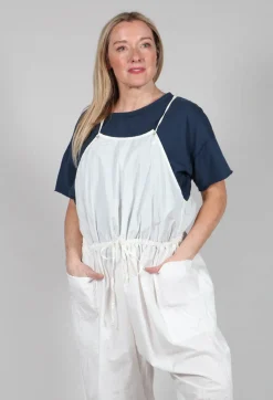 Album Di Famiglia Jumpsuits^Salopette TC in Milk