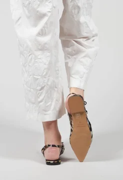 Beatrice B Flats^Sandal with Little Bow in Animalier