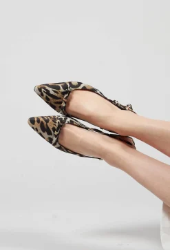 Beatrice B Flats^Sandal with Little Bow in Animalier