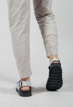 Lofina Sandals^Sandals with Buckle Detail in Gasoline Nuvola