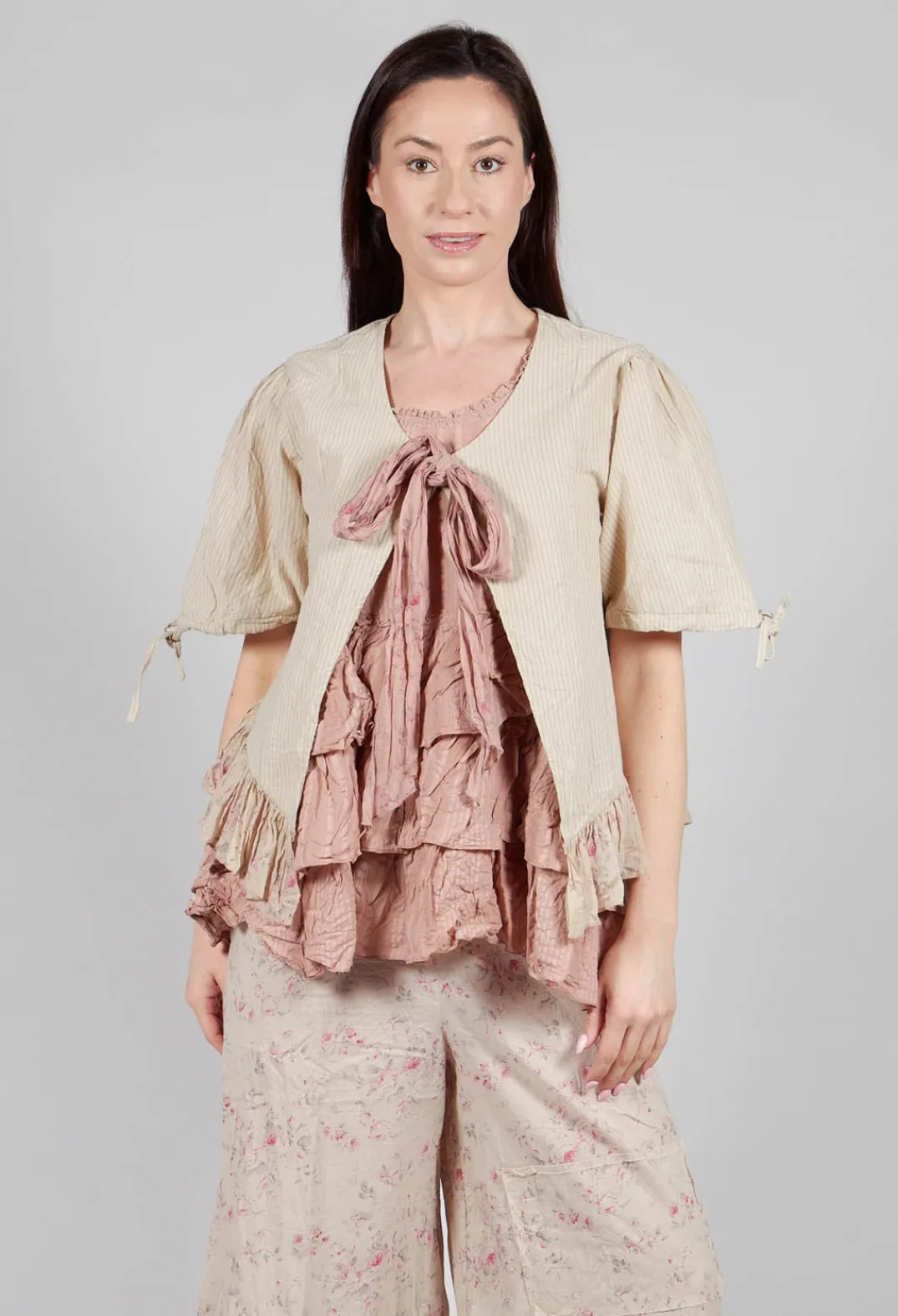 Les Ours Jackets^Sapate Jacket in Striped Linen