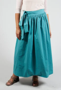 Apuntob Skirts^Sash Skirt in Turquoise