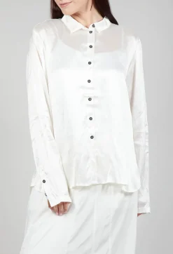 Rundholz Dip Shirts & Blouses^Satin Blouse in Starwhite