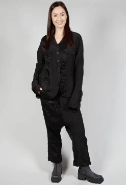 Rundholz Mainline Jackets^Satin Contrast Jacket in Black