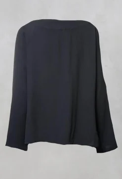 Out of Xile Jackets^Satin Front Jacket with Embroidery in Storm