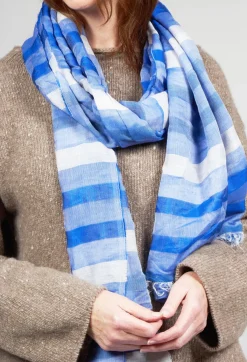 Crea Concept Scarves^Scarf in Blue Stripe