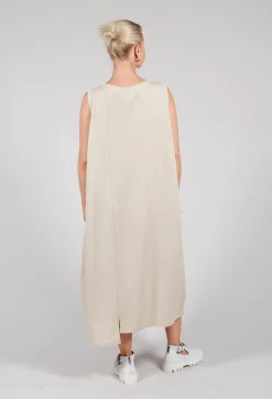 Moyuru Dresses^Scrible Detail Dress in Beige