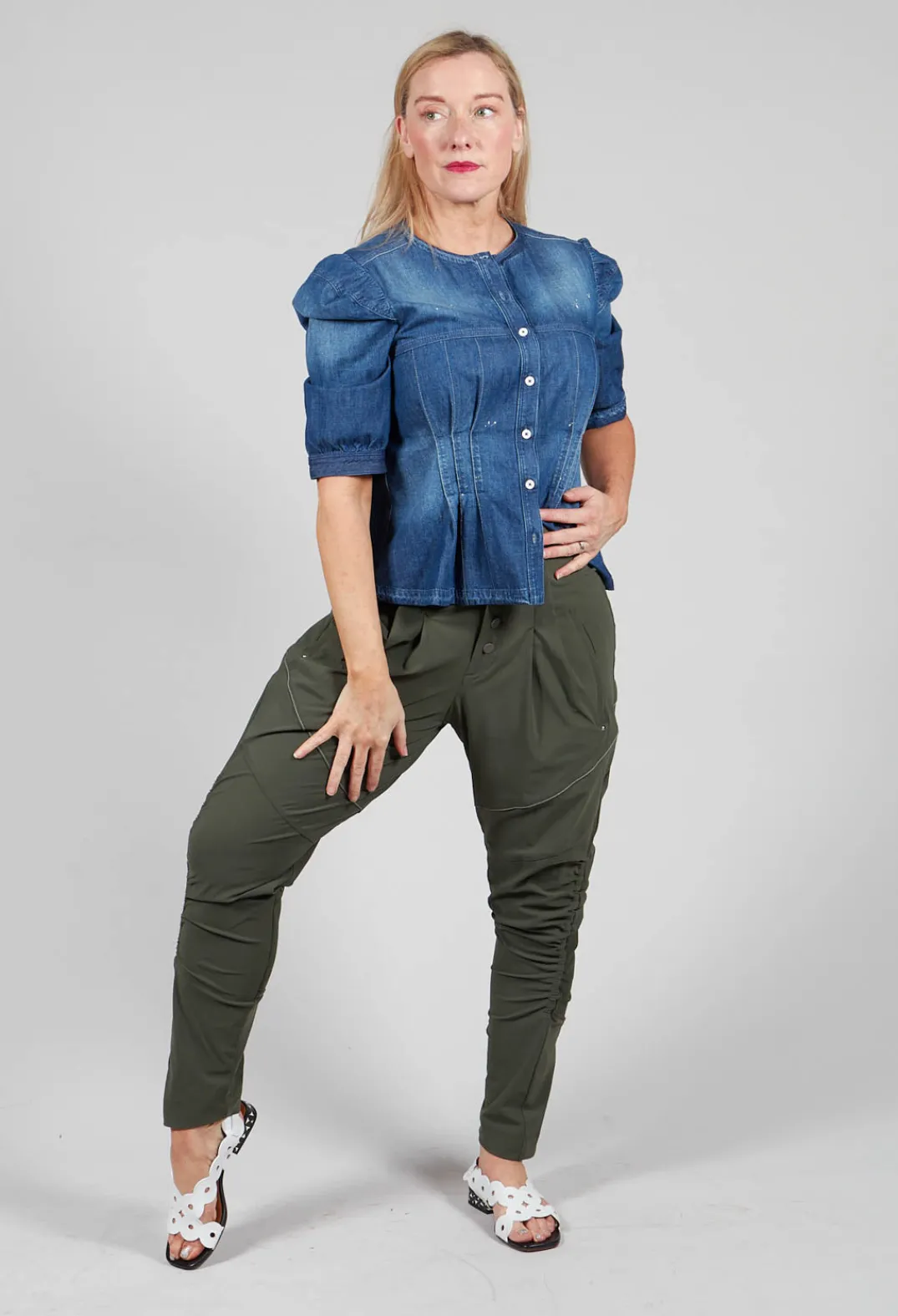 High Trousers^Scurry Trousers in Khaki