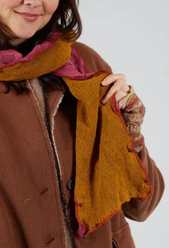 Butapana Scarves^Sea Wool Scarf in Apricot Orchid