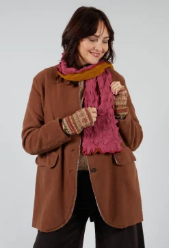 Butapana Scarves^Sea Wool Scarf in Apricot Orchid