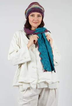 Butapana Scarves^Sea Wool Scarf in Iris Turquoise