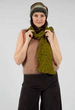 Butapana Scarves^Sea Wool Scarf in Rust Olive