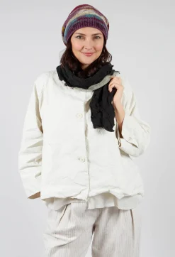 Butapana Scarves^Sea Wool Scarf in Taupe Prism
