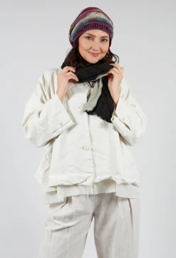 Butapana Scarves^Sea Wool Scarf in Taupe Prism