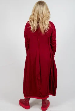 Rundholz Mainline Dresses^Seam Detail Dress in Sunset Cardinal