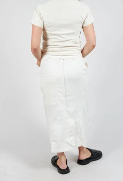 Rundholz Mainline Skirts^Seam Maxi Skirt in Black Paint
