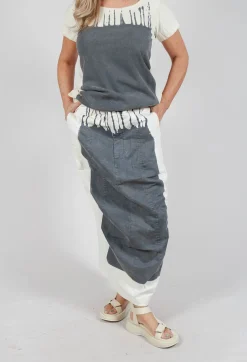 Rundholz Mainline Skirts^Seam Maxi Skirt in in Asteroid Paint