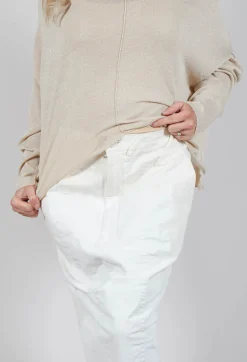 Rundholz Mainline Skirts^Seam Maxi Skirt in in Starwhite Paint