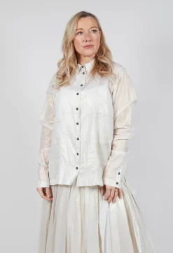 Rundholz Mainline Shirts & Blouses^Semi Sheer Shirt in Galaxy Sparkle