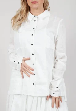 Rundholz Mainline Shirts & Blouses^Semi Sheer Shirt in Starwhite