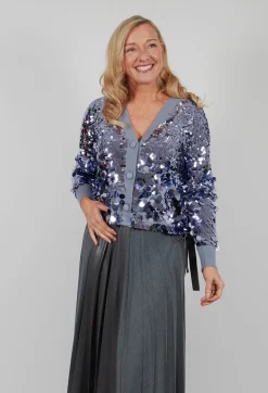 Sfizio Cardigans^Sequin Cardigan in Lilac Breeze