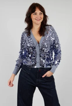 Sfizio Cardigans^Sequin Cardigan in Lilac Breeze