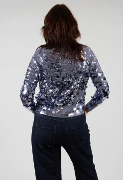 Sfizio Cardigans^Sequin Cardigan in Lilac Breeze