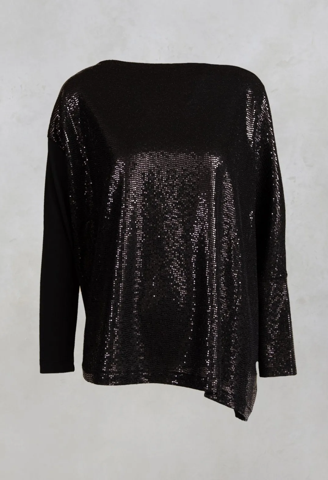 Xenia Design Co-ords & Suits^Sequin Top Shirt Utek in Black