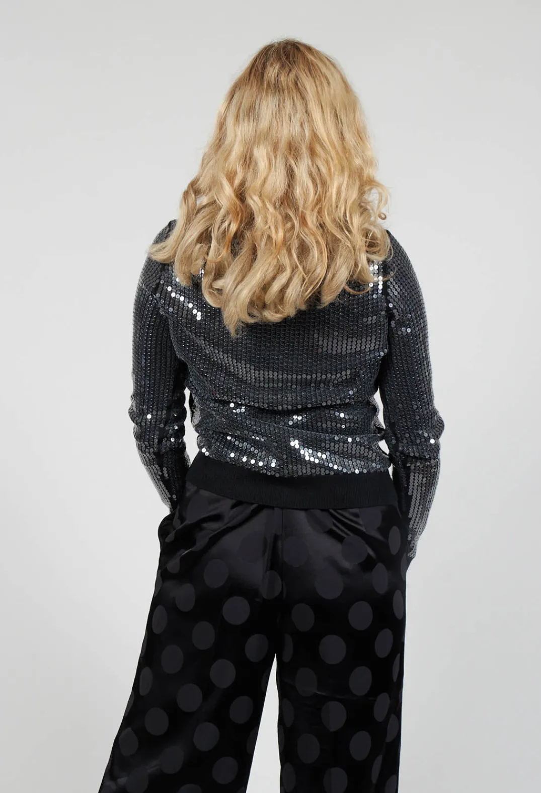 Maliparmi Cardigans^Sequined Cardigan in Black