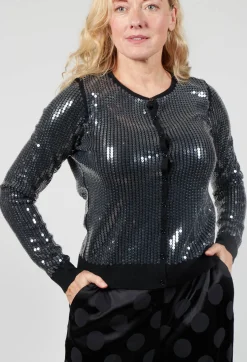 Maliparmi Cardigans^Sequined Cardigan in Black