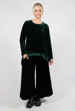 Bianco Levrin Tops^Sevda Top in Bottle Green