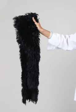 Dom Goor Scarves^Shearling Fur Scarf in Night Sky Navy