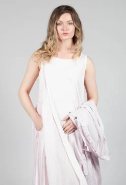 Rundholz Mainline Dresses^Sheer Double Vest Dress in Rose 10% Cloud