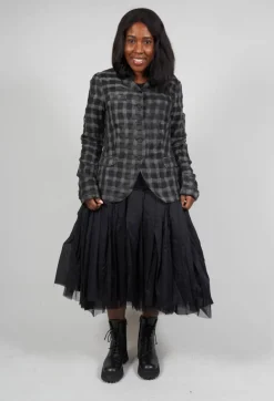 Rundholz Mainline Jackets^Sheer Fitted Jacket in Black Check