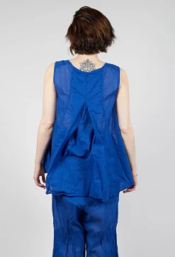 Rundholz Dip Tops^Sheer Longline Vest in Royal