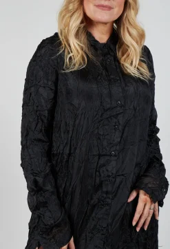Rundholz Mainline Dresses^Sheer Shirt Dress in Black